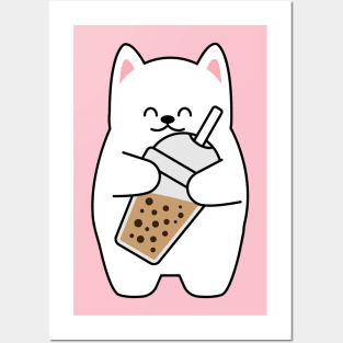 Boba Tea lover kitty Posters and Art